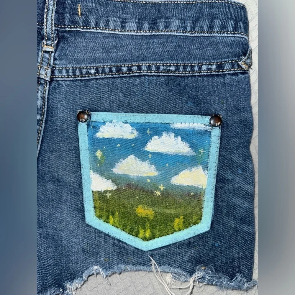 Free People Denim Shorts